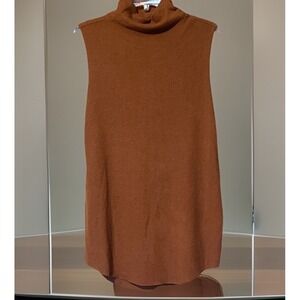 Joah Brown Sleeveless Dress in Rust